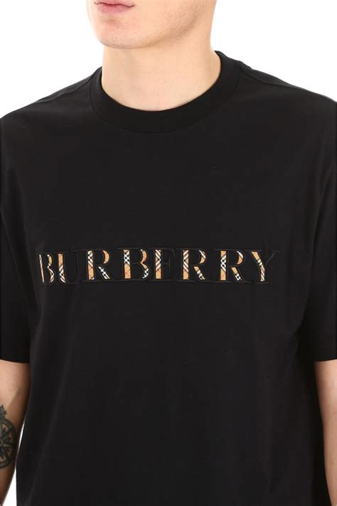 burberry herren tshirt|logo cotton t shirt.